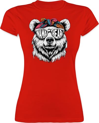 Shirt Damen - Mama Bear I Mamas Geschenkidee Muttertag I Geschenk Mutter Weihnachten Geschenke Mütter I Muttertagsgeschenk Bären Motiv Mama Bär - M - Rot - muttertagsgeschenke Mum t-Shirt von Shirtracer