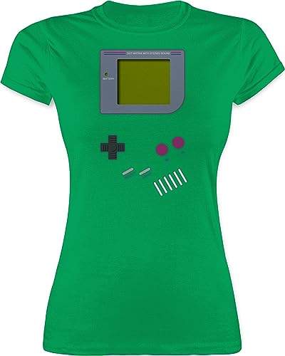 Shirt Damen - Karneval & Fasching - Gameboy - M - Grün - t-Shirt Karneval- Party 90 Tshirt Frau 90er Jahre Outfit t costüm gameboys Shirts Gamer Clothing Fasching+Shirt+Damen kostùm Game biy von Shirtracer