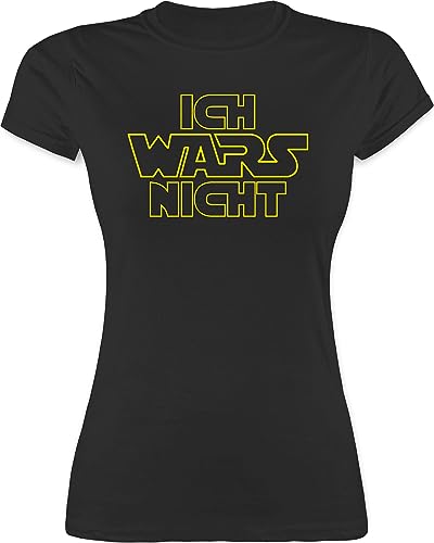 Shirt Damen - Nerd Geschenke - Ich Wars Nicht - S - Schwarz - geekshirt zocker t-Shirt Geek t zocken Tshirt Gamer Shirts Nerds Tshirts Geeks tailliert nerdgeschenk mädchen Gaming Frauen nerdige von Shirtracer