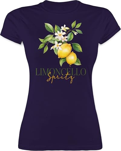 Shirt Damen - Party & Alkohol - Limoncello Spritz | Italien-Fans | Italienischer Likör | Zitronenlikör - L - Lila - Sauf Tshirt Partyshirt Alki t-Shirts t-Shirt Italien lustiges trinkshirt Saufen von Shirtracer