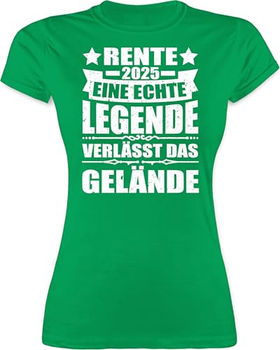 Shirt Damen - Rentnerin - Rente 2025 eine echte Legende verlässt das Gelände - XXL - Grün - Geschenke zum Ruhestand Frauen witzige t-Shirts für die in gehen abschiedgeschenk kollegin Legend von Shirtracer
