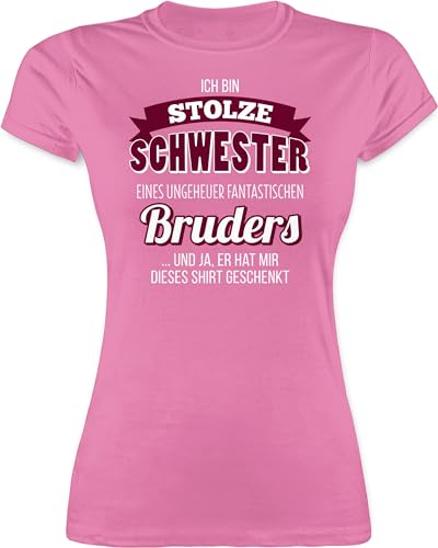 Shirt Damen - Ich Bin stolze Schwester - S - Rosa - Geschenke für die Sister Tshirt Schwestern sis t-Shirt Geschenk Shirts Sisters Bruder Tshirts weihnachstgeschenk t Brother' t-Shirts Shirt Damen - Ich Bin stolze Schwester - S - Rosa - Geschenke für die Sister Tshirt Schwestern sis t-Shirt Geschenk Shirts Sisters Bruder Tshirts weihnachstgeschenk t Brother' t-Shirts von Shirtracer