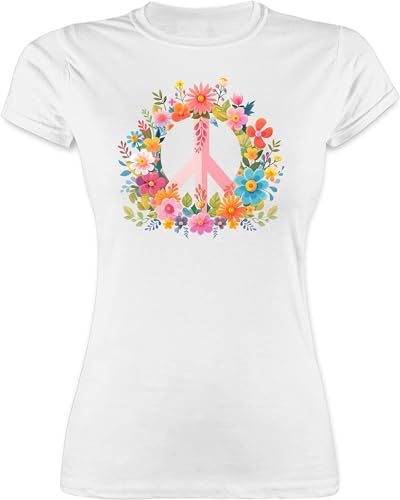 Shirt Damen - Statement - Peace Zeichen I Peacezeichen I Frieden I Hippie Flower Power I 60er I 70er Flowerpower - M - Weiß - Statements Tshirt sprüche t-Shirt t-Shirt, t-Shirts Shirts Oberteil Shirt Damen - Statement - Peace Zeichen I Peacezeichen I Frieden I Hippie Flower Power I 60er I 70er Flowerpower - M - Weiß - Statements Tshirt sprüche t-Shirt t-Shirt, t-Shirts Shirts Oberteil von Shirtracer