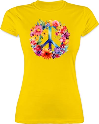 Shirt Damen - Statement - Peacezeichen I Peace Symbol Hippie I Frieden I 60er I 70er Flower Power I Flowerpower - M - Gelb - Statement-t-Shirt Statements Hippy Tshirt sprüche Hippi t-Shirt friede Shirt Damen - Statement - Peacezeichen I Peace Symbol Hippie I Frieden I 60er I 70er Flower Power I Flowerpower - M - Gelb - Statement-t-Shirt Statements Hippy Tshirt sprüche Hippi t-Shirt friede von Shirtracer