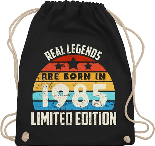 Turnbeutel Rucksack - 40. Geburtstag - Real Legends are born in 1985 Limited Edition Vintage Vierzigster - Unisize - Schwarz - geschenkideen+für+frauen+ab+40 40er 1983 beutel 40 frau geschenk Turnbeutel Rucksack - 40. Geburtstag - Real Legends are born in 1985 Limited Edition Vintage Vierzigster - Unisize - Schwarz - geschenkideen+für+frauen+ab+40 40er 1983 beutel 40 frau geschenk von Shirtracer