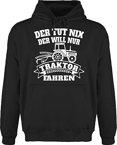 Hoodie Herren Pullover Männer - Traktoren - Der TUT nix der Will nur Traktor Fahren - 3XL - Schwarz - trecker Hoody Farmer Landwirtschaft Hoddies/pullies landwirtschafts fahr Kapuzenpullover Bauern Hoodie Herren Pullover Männer - Traktoren - Der TUT nix der Will nur Traktor Fahren - 3XL - Schwarz - trecker Hoody Farmer Landwirtschaft Hoddies/pullies landwirtschafts fahr Kapuzenpullover Bauern von Shirtracer