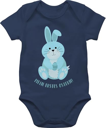 Baby Body Junge Mädchen - Ostergeschenke - Mein erstes Ostern I Mein 1. Ostern - 3/6 Monate - Navy Blau - outfit osterkleidung easter hase babybody 1 osterbody ostermotiv oster strampler my first von Shirtracer