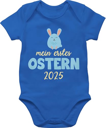 Baby Body Junge Mädchen - Ostergeschenke - Mein erstes Ostern 2025 I Mein 1. Ostern - 1/3 Monate - Royalblau - first easter outfit osterkleidung ostermotiv 1 babybody 1.ostern osterbody oster my von Shirtracer