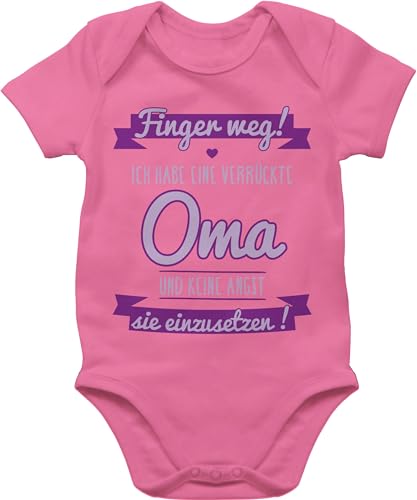 Shirtracer Baby Body Junge Mädchen - Sprüche - Ich Habe eine verrückte Oma-lila - 1/3 Monate - Pink - babybody mit spruch lustige babygeschenke oma babysachen geschenke für babys babygeschenk lustig Shirtracer Baby Body Junge Mädchen - Sprüche - Ich Habe eine verrückte Oma-lila - 1/3 Monate - Pink - babybody mit spruch lustige babygeschenke oma babysachen geschenke für babys babygeschenk lustig von Shirtracer