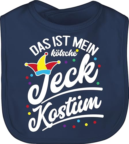 Shirtracer Baby Lätzchen - Karneval & Fasching - Das ist mein kölsche Jeck Kostüm - weiß - Unisize - Navy Blau - fastnacht köln latz faschings kölsch fasnacht jecken karnevals narrenkappe verkleidung von Shirtracer