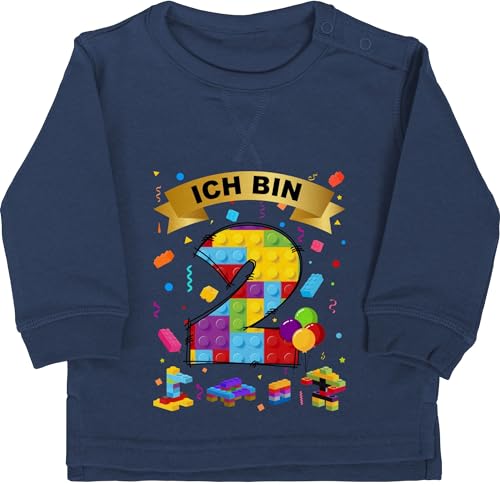 Shirtracer Baby Pullover Jungen Mädchen - 2. Geburtstag - Ich Bin 2 Bausteine - 18/24 Monate - Navy Blau - Pulli Jahre 2.Geburtstag Langarm geburtstagsshirt Zwei Sweatshirt Junge zweijährige Shirtracer Baby Pullover Jungen Mädchen - 2. Geburtstag - Ich Bin 2 Bausteine - 18/24 Monate - Navy Blau - Pulli Jahre 2.Geburtstag Langarm geburtstagsshirt Zwei Sweatshirt Junge zweijährige von Shirtracer