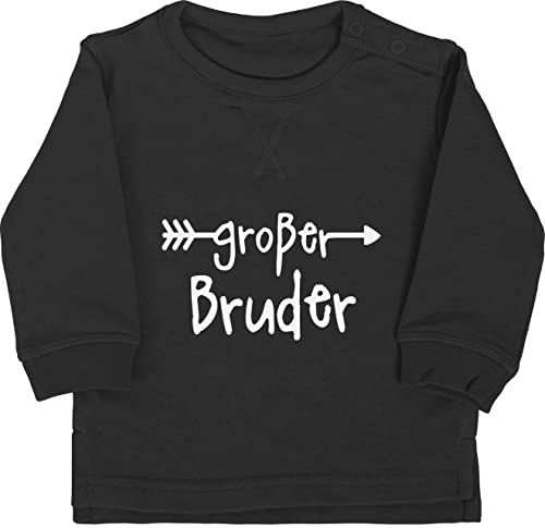 Baby Pullover Jungen Mädchen - Großer Bruder - 18/24 Monate - Schwarz - großen brüder grosser+Bruder große 2024 grosser Geschenk Geschenke für Grosse Big Brother größeren groser Langarm bro von Shirtracer