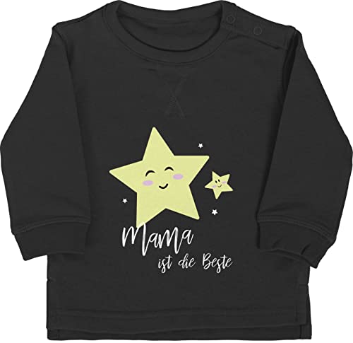 Shirtracer Baby Pullover Jungen Mädchen - Tante um den Finger Wickeln - 6/12 Monate - Schwarz - Outfit tantes Aunt Babykleidung babygeschenke von Auntie Baby-Kleidung Geschenk Pulli von Shirtracer