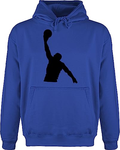 Shirtracer Hoodie Herren Pullover Männer - Basketball Trikot Ersatz Training - Basketballer Wurf - XS - Royalblau - korbball Fun-Sweatshirts Kapuzenpullover Hoody Pulli Fun-Kapuzenpullover jh001 von Shirtracer