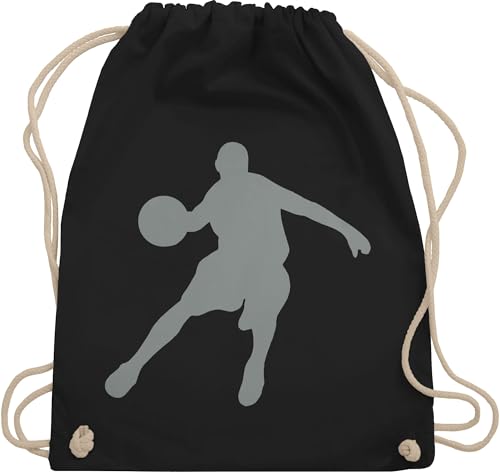 Turnbeutel Rucksack - Trikot Ersatz Training - Basketballspieler I Geschenk Basketball Fans I Geschenk für Basketballer - Unisize - Schwarz - kinderturnbeutel basketballspiel korbball sportbeutel von Shirtracer