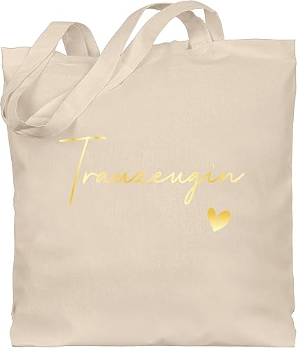 Shirtracer Baumwolltasche - JGA Junggesellenabschied Frauen - Trauzeugin Maid of Honor - Unisize - Naturweiß - beutel braut bachelorette party stofftüten tasche jungesselnabschied jutebeutel von Shirtracer
