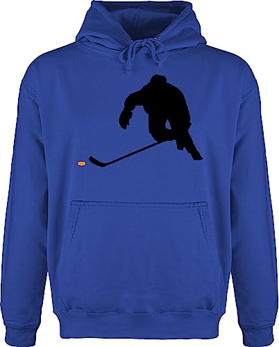 Shirtracer Hoodie Herren Pullover Männer - Eishockey Sprint - XL - Royalblau - Hockey Ice Pulli Icehockey Hoody Baby Kapuze Spieler Geschenk von Shirtracer