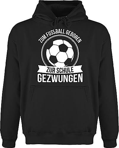 Hoodie Herren Pullover Männer - WM 2026 - Zum Fußball geboren zur Schule gezwungen - XS - Schwarz - geschenk junge fussball fussballer 1.schultag pullis fußballer um hoodys fu ball für pulli Hoodie Herren Pullover Männer - WM 2026 - Zum Fußball geboren zur Schule gezwungen - XS - Schwarz - geschenk junge fussball fussballer 1.schultag pullis fußballer um hoodys fu ball für pulli von Shirtracer