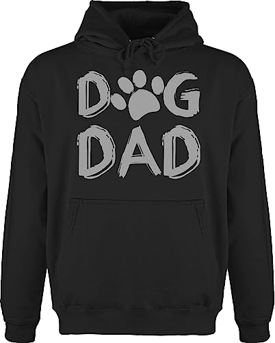 Shirtracer Hoodie Herren Pullover Männer - Geschenk für Hundebesitzer - Dog Dad - M - Schwarz - Dogs tiermotive Hund hundemotiven Hundefreund hundespruechen dogfashion Hunde sprüche Hundefreunde von Shirtracer