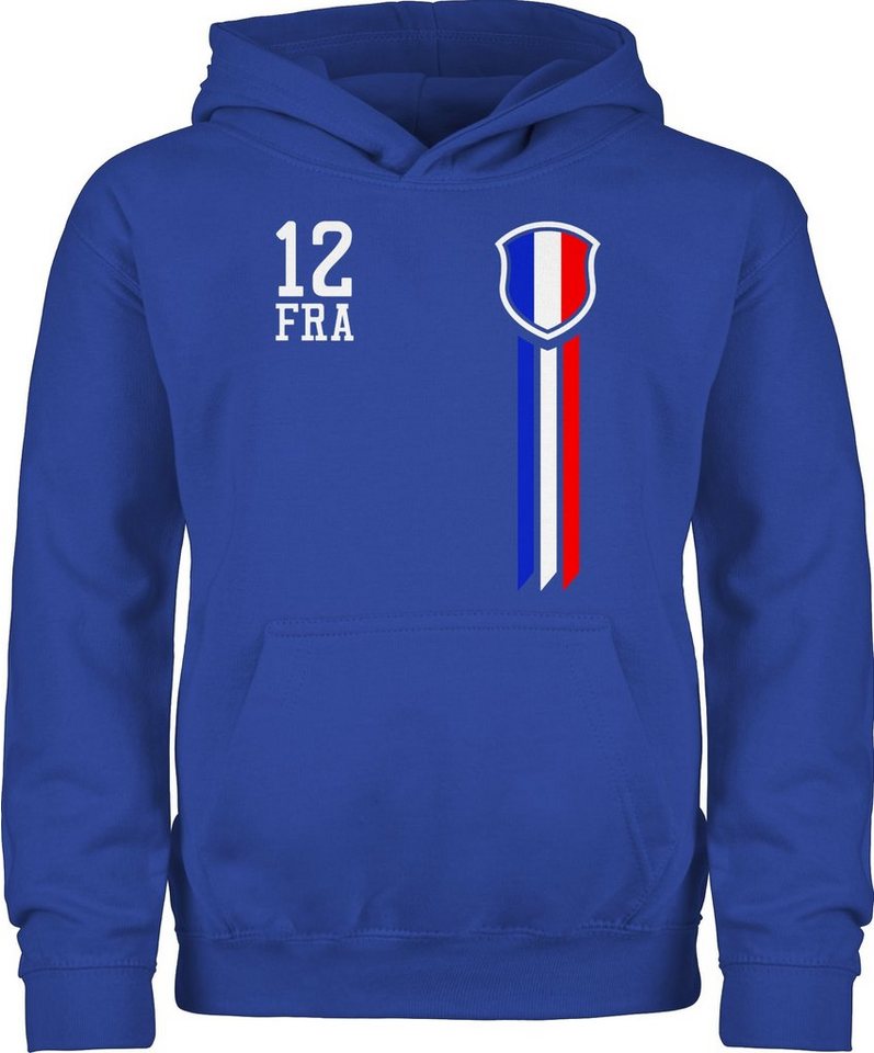 Shirtracer Hoodie 12. Mann Frankreich Fanshirt 2026 Fussball WM Fanartikel von Shirtracer