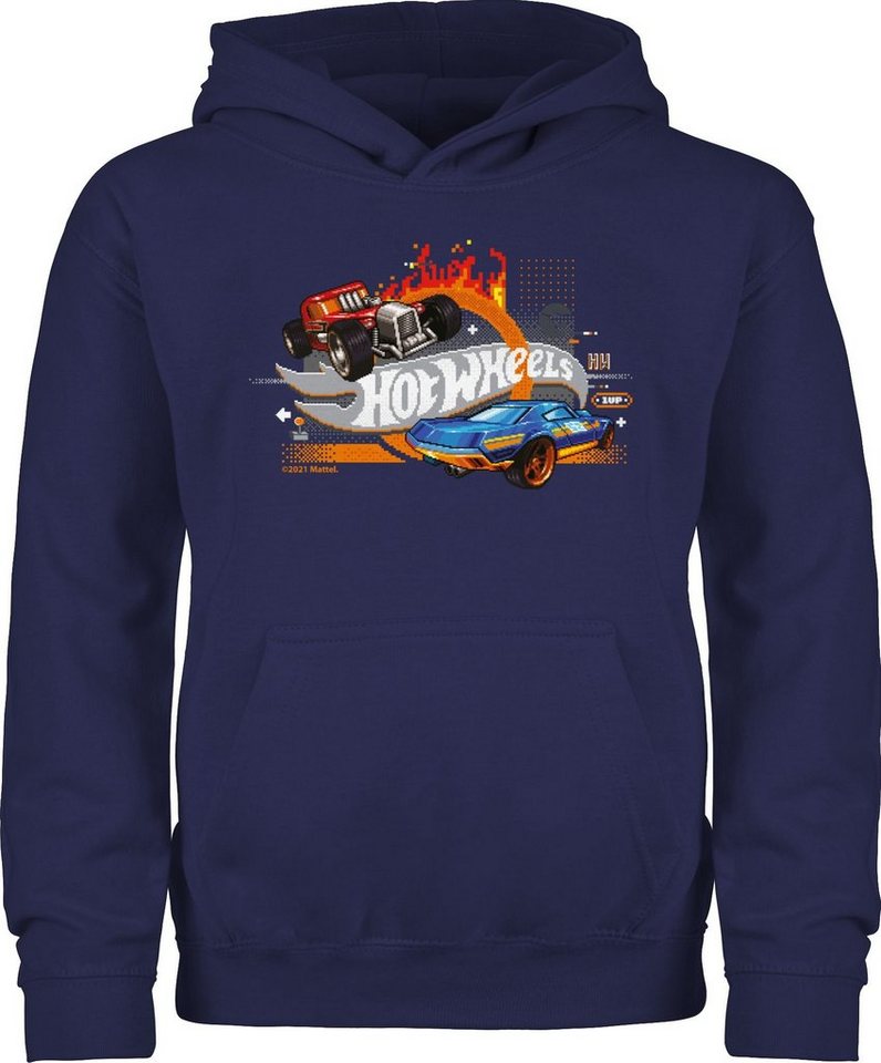 Shirtracer Hoodie 8-Bit Logo Hot Wheels Mädchen von Shirtracer