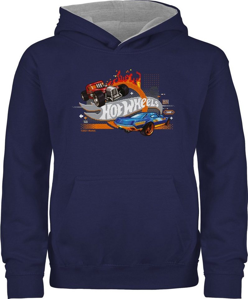 Shirtracer Hoodie 8-Bit Logo Hot Wheels Mädchen von Shirtracer