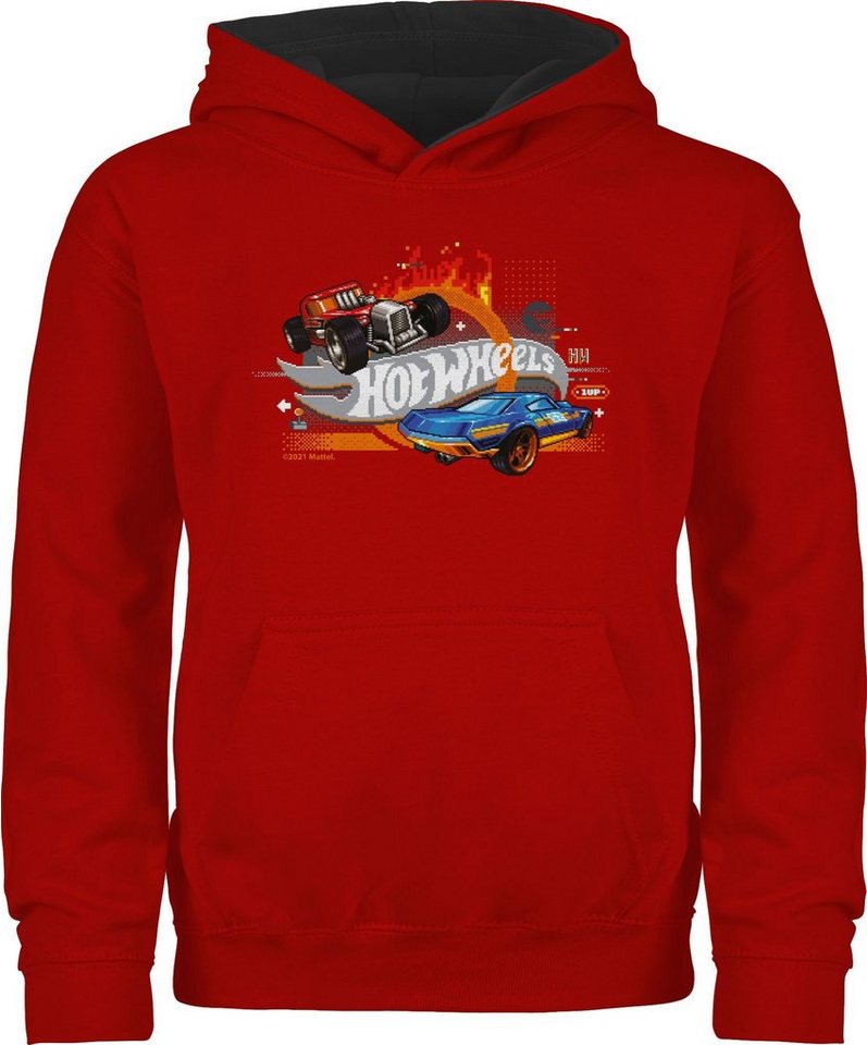 Shirtracer Hoodie 8-Bit Logo Hot Wheels Mädchen von Shirtracer