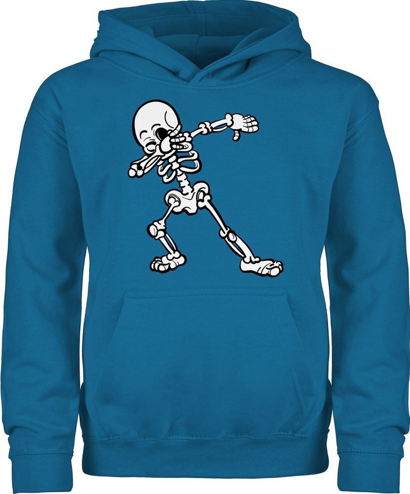 Shirtracer Hoodie Dabbing Skelett Halloween Kostüme für Kinder Jungs von Shirtracer