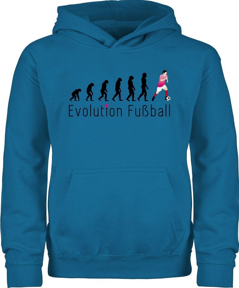 Shirtracer Hoodie Evolution Fußball Evolution Kinder von Shirtracer