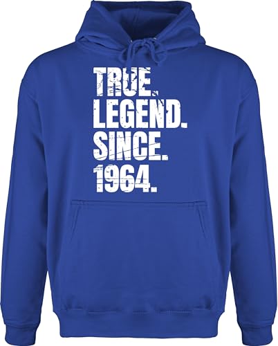 Hoodie Herren Pullover Männer - 60. Geburtstag - True Legend since 1964 Vintage - 3XL - Royalblau - geburtstagsgeschenke 60 sprüche geschenk jahre zum 60.ter lustige+geschenke+zum+60.+geburtstag von Shirtracer