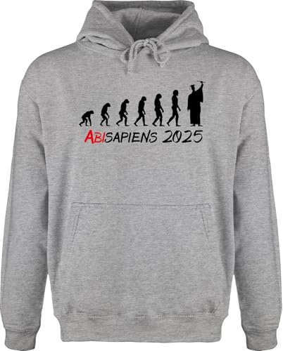 Shirtracer Hoodie Herren Pullover Männer - Abi Abitur & Abschluss - ABIsapiens 2025 - XL - Grau meliert - abigeschenk 2023 Pulli schulabschluss abiturgeschenke abschlussprüfung Geschenk von Shirtracer