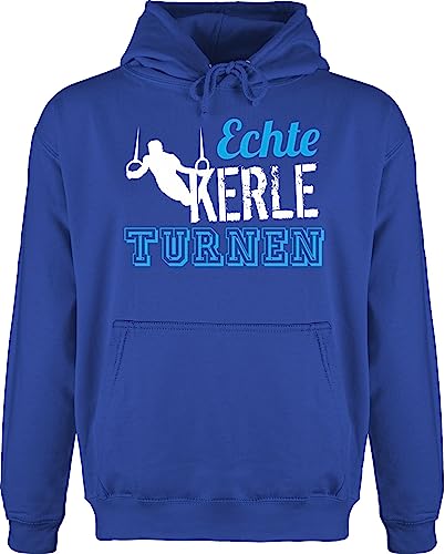 Shirtracer Hoodie Herren Pullover Männer - Echte Kerle Turnen - S - Royalblau - Sport Turn pullis Turner Pulli Jungs Hoody Jungen von Shirtracer