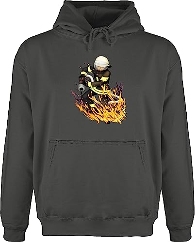 Hoodie Herren Pullover Männer - Feuerwehr - Cooler Feuerwehrmann - XL - Anthrazit - pulli feuerwehrmänner hoody feuerwehrgeschenkartikel hoodies geschenk geschenke für geschenkartikel freiwillige von Shirtracer