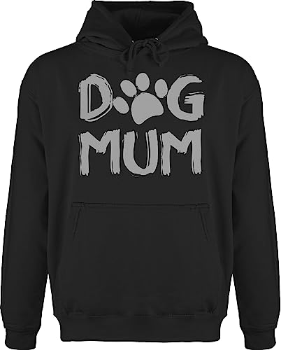 Hoodie Herren Pullover Männer - für Hundebesitzer - Dog Mum - Hunde Mama Hund Mutter Pfoten Hundepfoten Geschenk Hundemama - 3XL - Schwarz - hundegeschenke hundesprüche, hundesprueche hunde. von Shirtracer