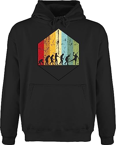 Hoodie Herren Pullover Männer - WM 2023 Trikot Ersatz - Vintage Handball Evolution - XL - Schwarz - handballer geschenke geschenk fans fan sprüche em 2022 beachhandball hanball handball, handball. von Shirtracer