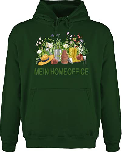 Shirtracer Hoodie Herren Pullover Männer - Hobby Outfit - Homeoffice im Garten - L - Dunkelgrün - gärtner gärtnern gärtnerin Gardening gartenmotiv gartenfreunde pflanzenmotiv gartenliebhaber von Shirtracer
