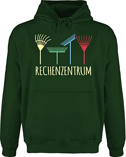 Hoodie Herren Pullover Männer - Hobby Outfit - Rechenzentrum - Geschenk Gärtner Gartenarbeit Geschenkidee - XL - Dunkelgrün - gärtnern hoody garten huddis bluza z kapturem kapuzenpulli langarm von Shirtracer