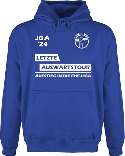 Hoodie Herren Pullover Männer - Junggesellenabschied - Letzte Auswärtstour - JGA 2024 I Team Bräutigam - XL - Royalblau - auswaertstour jungesellenenabschied auswärts. junggessellenabschied von Shirtracer