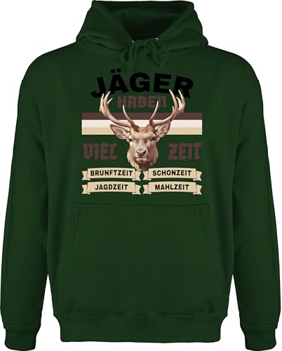 Shirtracer Hoodie Herren Pullover Männer - Jäger haben viel Zeit I Jagen Geschenk Jagd Geschenk Jägerprüfung I Jäger Geschenke Geburtstag I Lustige Jägergeschenke Jagdmotiv - XL von Shirtracer