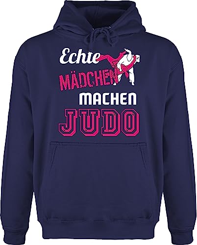 Shirtracer Hoodie Herren Pullover Männer - Kampfsport - Echte Mädchen Machen Judo - XL - Navy Blau - Pulli jh001 von Shirtracer