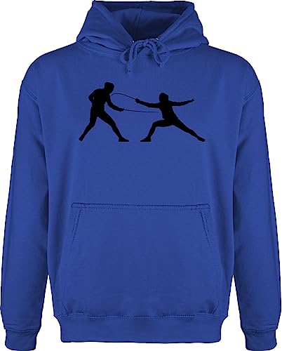 Shirtracer Hoodie Herren Pullover Männer - Kampfsport - Fechten - L - Royalblau - fecht Hoodies Fencing jh001 Fechter Hoody Sport von Shirtracer