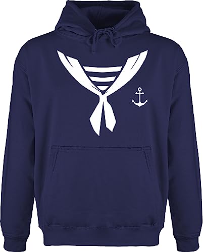 Shirtracer Hoodie Herren Pullover Männer - Karneval & Fasching - Seefahrer Halstuch Kostüm - XL - Navy Blau - Verkleidet köln und fasnacht für Erwachsene und. Karneval+Fasching Koeln costüm Partner von Shirtracer