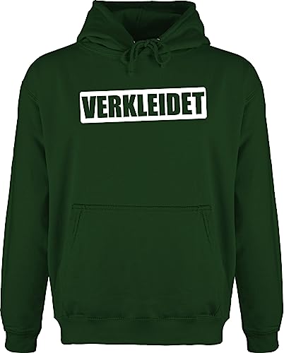 Hoodie Herren Pullover Männer - Karneval & Fasching - Verkleidet - Faschingskostüm Lustig Ironie - XL - Dunkelgrün - faschings ich bin kapuzenpullover outfit karnevals hoody fassenacht jh001 von Shirtracer