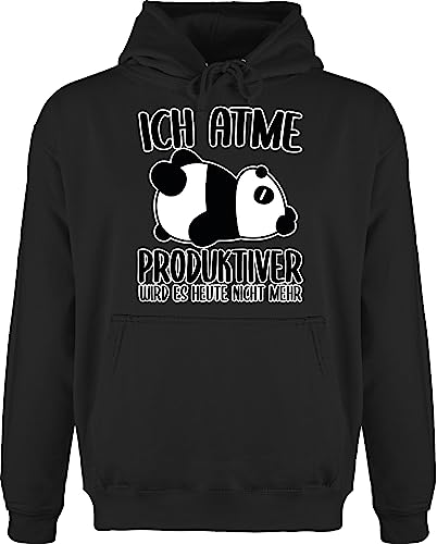 Hoodie Herren Pullover Männer - Sprüche Statement - Ich spüre das Tier in Mir es ist EIN Faultier - XS - Schwarz - Sachen mit faultieren Statements Tiere Fun-Kapuzenpullover sprüchen￼ Sloth von Shirtracer