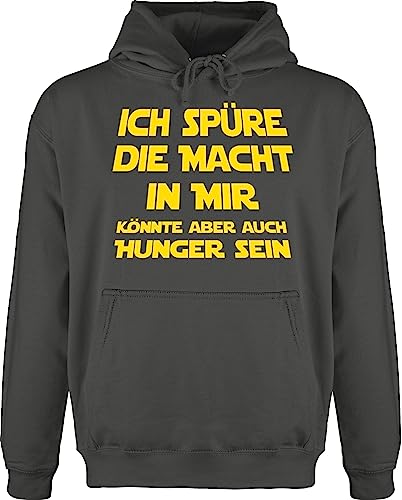 Hoodie Herren Pullover Männer - Sprüche Statement mit - Ich spüre die Macht in Mir könnte Aber auch Hunger Sein I Spruch Hunger - XS - Anthrazit - sprüche+Pullover sprueche Pulli Hoodie Herren Pullover Männer - Sprüche Statement mit - Ich spüre die Macht in Mir könnte Aber auch Hunger Sein I Spruch Hunger - XS - Anthrazit - sprüche+Pullover sprueche Pulli von Shirtracer