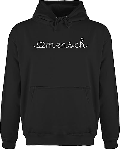 Shirtracer Hoodie Herren Pullover - Valentinstag - Herzensmensch Lieblingsmensch - Geschenk Beste Freundin Geschenke Frauen Männer Kleine Geschenke - 4XL - Schwarz - Valentinstagsgeschenk Freund von Shirtracer