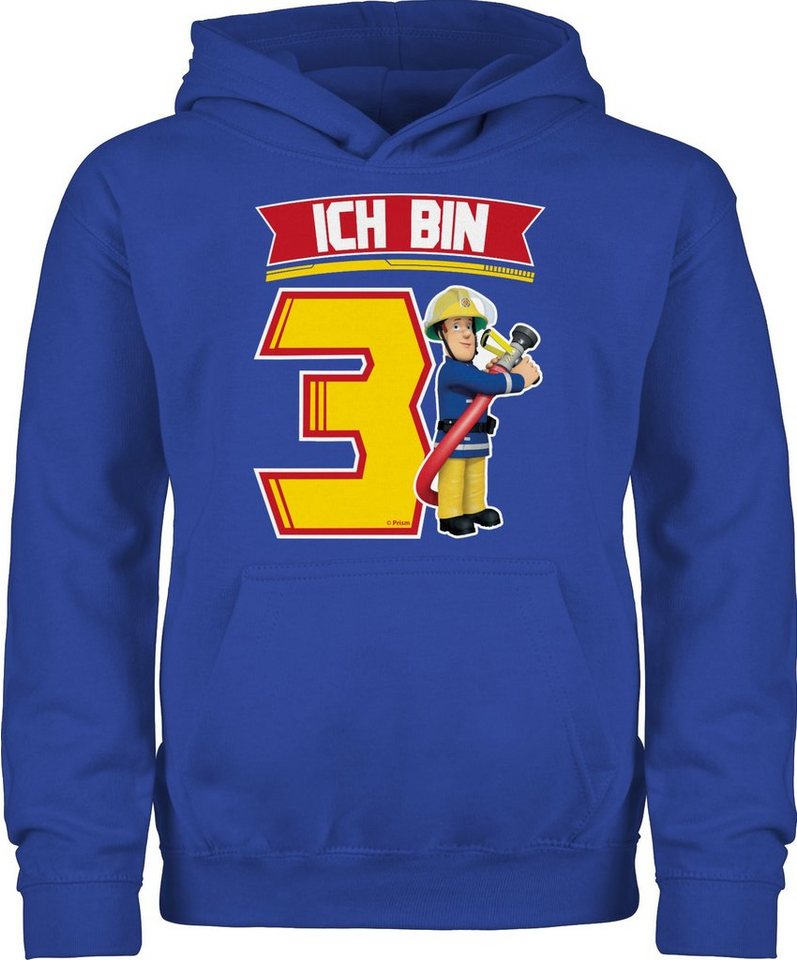 Shirtracer Hoodie Ich bin 3 - Sam Feuerwehrmann Sam Jungen von Shirtracer