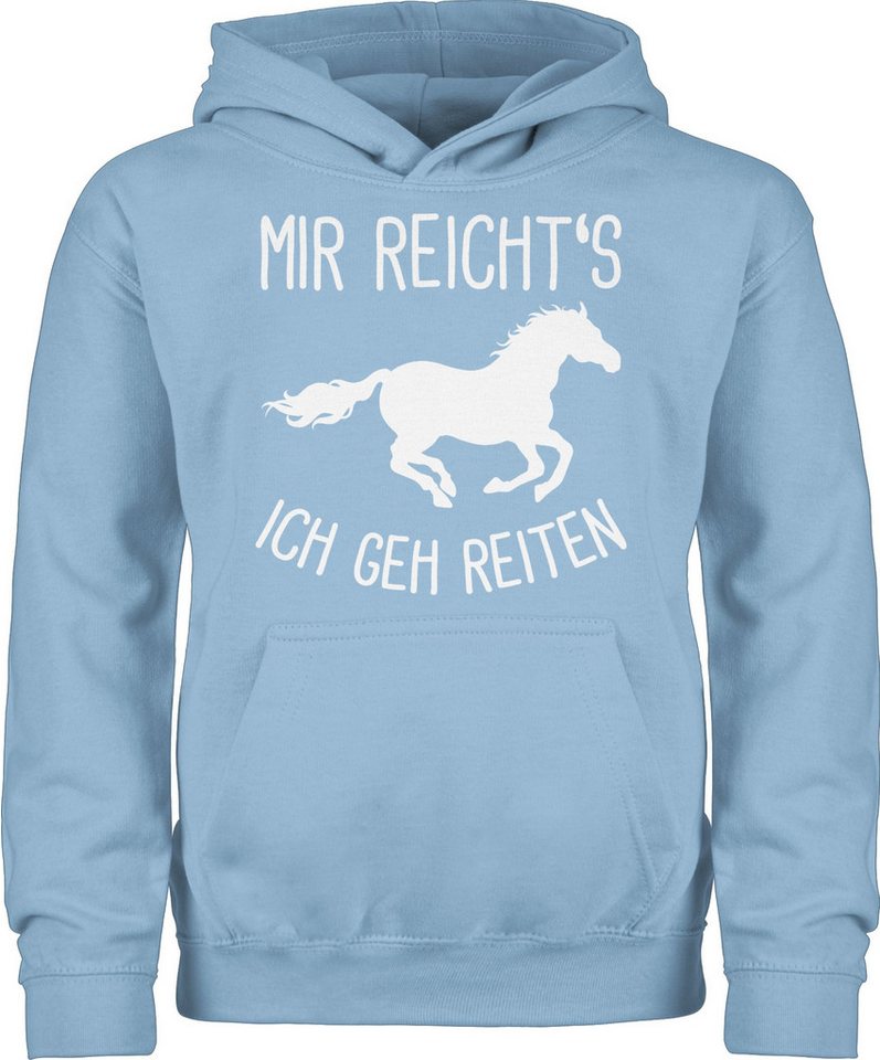 Shirtracer Hoodie Mir reichts ich geh Reiten I Geschenk Pferde I Pferdemädchen I Pferdel Pferd von Shirtracer