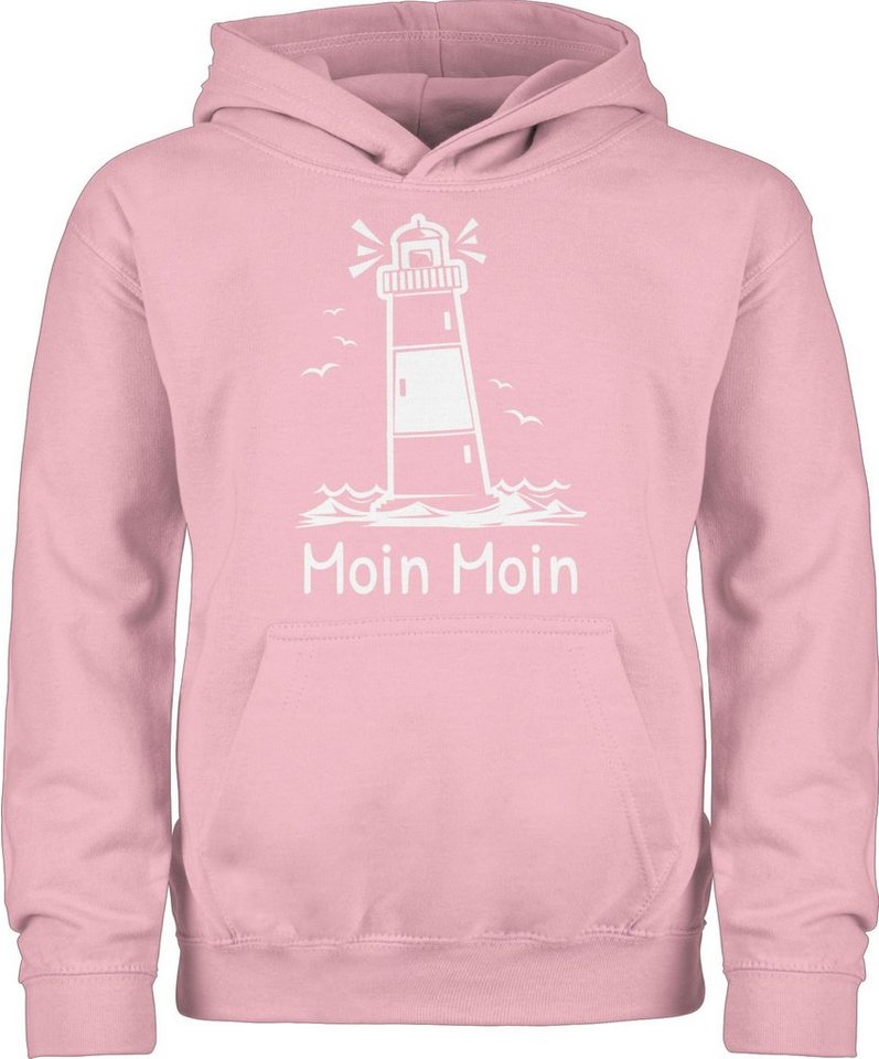 Shirtracer Hoodie Moin Moin - Leuchtturm Statement Sprüche Kinder von Shirtracer