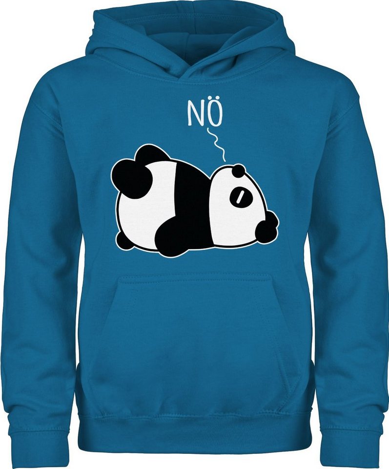 Shirtracer Hoodie Nö - Panda - weiß Statement Sprüche Kinder von Shirtracer